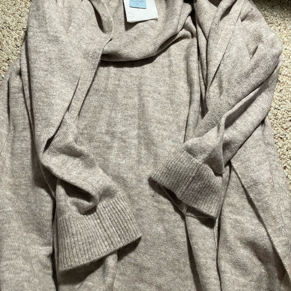 LOFT Taupe Wool Sweater